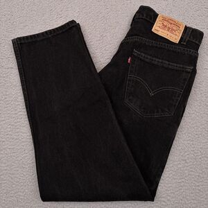 Vintage 90's Levi's 550 Relaxed Fit Jeans Men's 33x30 Black‎ Heavyweight Baggy